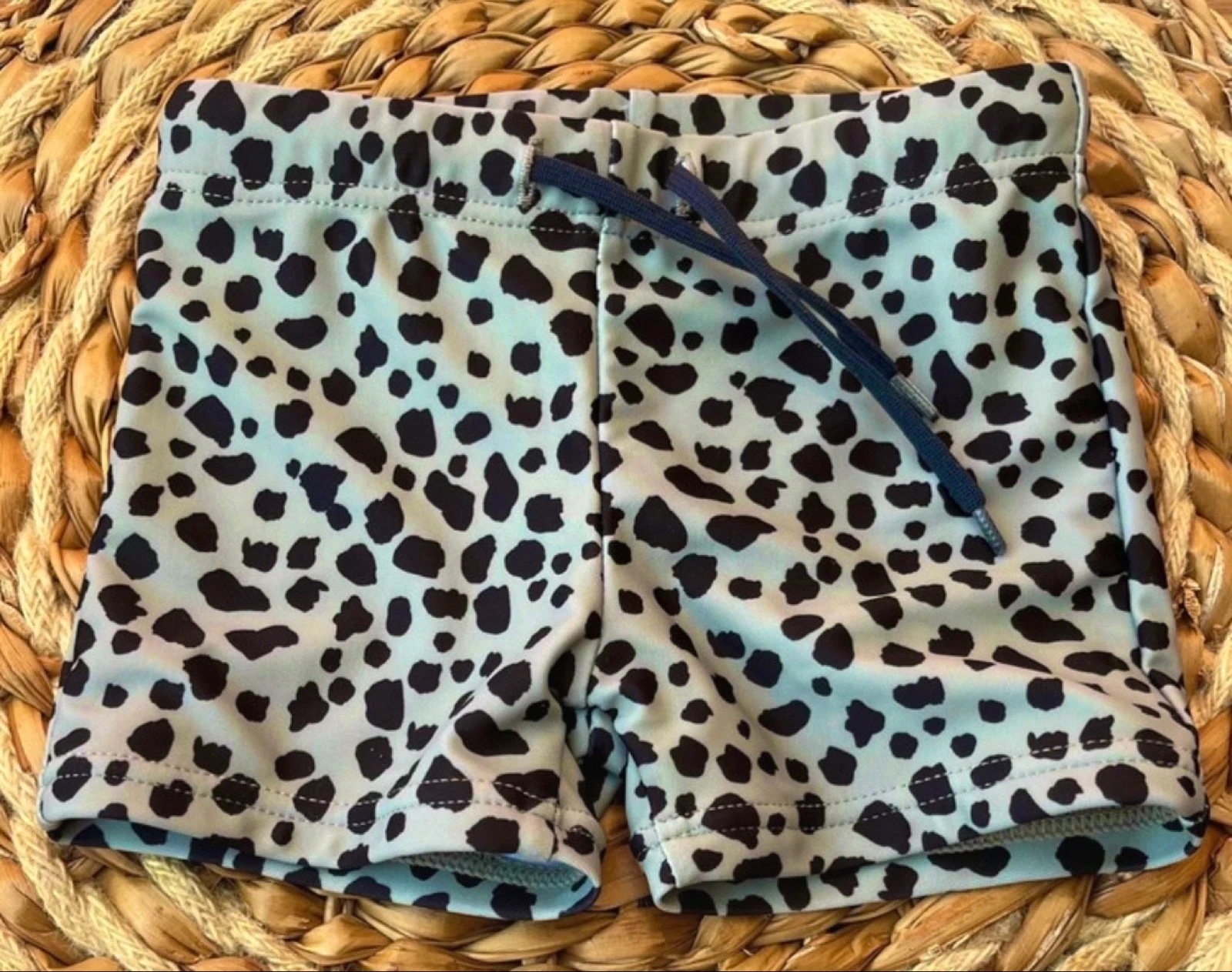 π ππ | HEMA zwembroek jongens | panter print groen/zwart | maat 74/80 | baby zomer